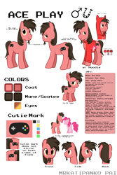 Size: 3543x5315 | Tagged: safe, artist:mrkat7214, imported from derpibooru, pinkie pie, oc, oc:ace play, earth pony, pony, clothes, colt, facial hair, goatee, hoodie, male, plushie, reference sheet, semi-transparent, semi-transparent background, stallion, vector, younger