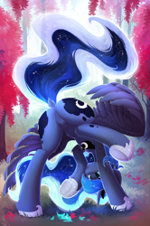 Size: 848x1280 | Tagged: safe, artist:hioshiru, imported from derpibooru, princess luna, alicorn, both cutie marks, butt, cute, featureless crotch, female, hoof shoes, moonbutt, solo, solo female