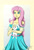 Size: 1280x1888 | Tagged: safe, artist:gexen-n8, imported from derpibooru, angel bunny, fluttershy, rabbit, equestria girls, angel bunny is not amused, angel bunny is unamused, animal, duo, looking at you, petting