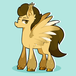 Size: 2500x2500 | Tagged: safe, artist:von babbitt, imported from derpibooru, oc, oc only, oc:aarus vognir, pegasus, pony, high res, male, pegasus oc, solo