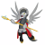 Size: 4500x4500 | Tagged: safe, artist:ponynamedmixtape, imported from derpibooru, oc, oc only, oc:graeyscale, oc:greyscale, pony, adepta sororitas, armor, armored pony, boots, clothes, flying, leggings, shoes, simple background, skirt, solo, staff, transparent background, warhammer (game), warhammer 40k, weapon, zettai ryouiki