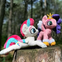 Size: 2048x2048 | Tagged: safe, artist:ferracraft, imported from derpibooru, pipp petals, zipp storm, pegasus, pony, female, g5, high res, irl, photo, plushie, royal sisters (g5), siblings, sisters