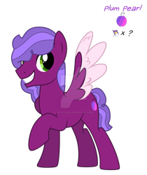 Size: 1280x1523 | Tagged: safe, artist:hate-love12, imported from derpibooru, oc, oc only, oc:plum pearl, pegasus, pony, deviantart watermark, male, obtrusive watermark, simple background, solo, stallion, transparent background, two toned wings, watermark, wings