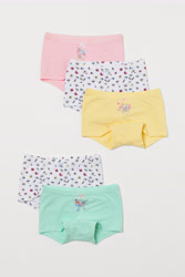 Size: 2880x4320 | Tagged: safe, imported from derpibooru, fluttershy, rainbow dash, boyshorts, butterfly print underwear, clothes, flower pattern underwear, green underwear, h&m, merchandise, palindrome get, panties, pink underwear, pony print underwear, ribbon, silly panties, underwear, yellow underwear