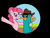 Size: 652x496 | Tagged: safe, artist:grovylefangirl1997, imported from derpibooru, pinkie pie, bashing, crossover, fourth wall, friendshipping, iris out, looking at you, perry the platypus, phineas and ferb, side hug, simple background, smiling, sweat, sweatdrop