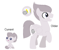 Size: 556x473 | Tagged: safe, artist:somecoconut, imported from derpibooru, oc, oc only, pegasus, pony, baby, baby pony, base used, colt, duo, male, open mouth, pegasus oc, raised hoof, simple background, smiling, stallion, white background, wings