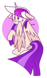 Size: 2344x3856 | Tagged: dead source, safe, artist:cherritoppu, artist:maiii-san, imported from derpibooru, oc, oc only, alicorn, pony, alicorn oc, ethereal mane, eyelashes, female, high res, horn, mare, raised hoof, simple background, solo, starry mane, transparent background, wings