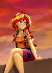 Size: 2480x3507 | Tagged: safe, artist:iloota, imported from twibooru, sunset shimmer, equestria girls, image, png