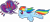 Size: 4000x1789 | Tagged: safe, imported from derpibooru, rainbow dash, pegasus, pony, .svg available, backwards cutie mark, female, flying, hasbro, layering error, mare, official, pony power, simple background, solo, speech bubble, sticker, stock vector, svg, transparent background, vector