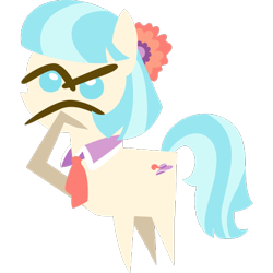 Size: 512x512 | Tagged: safe, imported from derpibooru, coco pommel, earth pony, pony, .svg available, emoji, female, mare, pointy ponies, simple background, solo, thinking, thinking emoji, thonk, trace, transparent background, vector