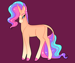 Size: 2600x2200 | Tagged: safe, artist:loryska, imported from derpibooru, oc, oc only, pony, unicorn, female, high res, magical lesbian spawn, mare, offspring, parent:rarity, parent:sunset shimmer, parents:sunsarity, simple background, solo