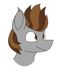 Size: 1409x1665 | Tagged: safe, artist:pencil bolt, imported from derpibooru, oc, oc only, oc:devin, bat pony, pony, bat pony oc, bat wings, bust, grey fur, happy, looking at something, male, portrait, simple background, sketch, smiling, solo, stallion, white background, wings