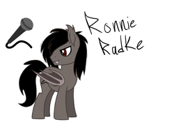 Size: 2048x1536 | Tagged: safe, artist:revenge.cats, artist:starshade, imported from derpibooru, bat pony, pony, base used, bat wings, cutie mark, ear fluff, emo, eyeliner, falling in reverse, fangs, makeup, male, ponified, reference sheet, ronnie radke, simple background, smiling, smirk, solo, stallion, white background, wings