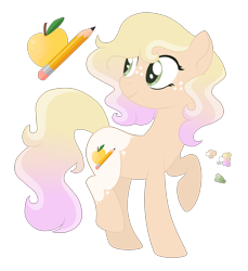 Size: 2500x2727 | Tagged: safe, artist:magicuniclaws, imported from derpibooru, oc, oc only, earth pony, pony, female, high res, magical lesbian spawn, mare, offspring, parent:applejack, parent:princess celestia, parents:applelestia, simple background, solo, transparent background