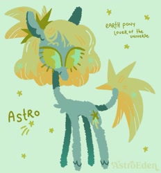 Size: 1671x1803 | Tagged: safe, artist:astro_eden, artist:astroeden, imported from derpibooru, oc, oc only, oc:astro, earth pony, pony, solo