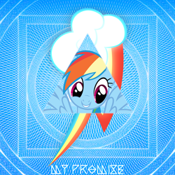 Size: 2400x2400 | Tagged: safe, artist:wooshy, imported from derpibooru, rainbow dash, pegasus, abstract background, bust, cutie mark, earth wind & fire, high res, portrait