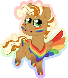 Size: 1696x1962 | Tagged: safe, artist:queenderpyturtle, imported from derpibooru, oc, oc only, pegasus, pony, colored wings, male, multicolored wings, pride flag, rainbow wings, simple background, solo, stallion, transparent background, wings