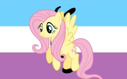 Size: 1238x768 | Tagged: safe, edit, imported from derpibooru, fluttershy, pegasus, pony, bestiality, cutie mark, female, fetish, flutterzoo, headcanon, implied bestiality, interspecies, mare, pride, pride flag, sexuality headcanon, smiling, solo, vector, zoophilia