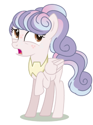 Size: 1032x1384 | Tagged: safe, artist:princess-kitsune-tsu, artist:venomous-cookietwt, imported from derpibooru, oc, oc only, pegasus, pony, base used, female, magical lesbian spawn, offspring, parent:cozy glow, parent:sweetie belle, parents:cozybelle, simple background, solo, teenager, transparent background