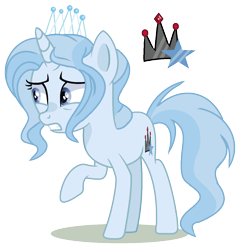 Size: 1246x1260 | Tagged: safe, artist:princess-kitsune-tsu, artist:venomous-cookietwt, imported from derpibooru, oc, oc only, pony, unicorn, base used, female, jewelry, offspring, parent:fancypants, parent:trixie, simple background, solo, teenager, tiara, transparent background