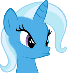 Size: 988x1073 | Tagged: safe, artist:kyoshyu, imported from derpibooru, trixie, pony, unicorn, angry, nose wrinkle, pouting, simple background, solo, transparent background, vector