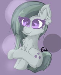Size: 2051x2547 | Tagged: safe, artist:vinca, imported from derpibooru, marble pie, pony, female, high res, mare, sitting, solo