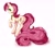 Size: 2430x2160 | Tagged: safe, artist:rozmed, imported from derpibooru, roseluck, earth pony, pony, blushing, butt, collar, commission, commissioner:doom9454, cute, dock, female, high res, long tail, looking at you, mare, pet tag, pony pet, raised hoof, rosebutt, rosepet, solo, tail