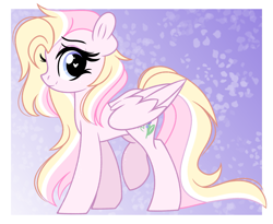Size: 2687x2202 | Tagged: safe, artist:emberslament, imported from derpibooru, oc, oc only, oc:orchid breeze, pegasus, pony, cute, female, freckles, heart eyes, high res, mare, mother, pegasus oc, simple background, solo, wingding eyes, wings