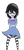 Size: 603x1236 | Tagged: safe, artist:happy harvey, imported from derpibooru, rumble, human, equestria girls, clothes, colored pupils, crossdressing, drawn on phone, dress, male, phone drawing, simple background, socks, striped socks, transparent background