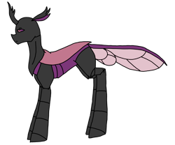 Size: 3476x2897 | Tagged: safe, artist:agdapl, imported from derpibooru, changeling, changelingified, crossover, female, high res, miss pauling, purple changeling, simple background, species swap, team fortress 2, transparent background