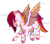 Size: 1310x1143 | Tagged: safe, artist:orbitingdamoon, imported from derpibooru, oc, oc only, hybrid, pegasus, pony, zebra, zony, solo