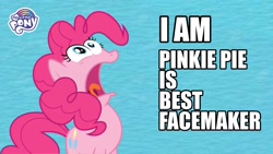 Size: 1281x720 | Tagged: safe, artist:xenoneal, imported from derpibooru, pinkie pie, too many pinkie pies, deep breath, faic, funny face, gasp, grammar error, pinkie pie is best facemaker