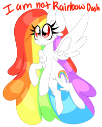 Size: 1280x1595 | Tagged: safe, artist:ladylullabystar, imported from derpibooru, oc, oc only, oc:rainbow drips, pegasus, pony, female, mare, not rainbow dash, simple background, solo, transparent background