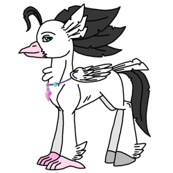 Size: 768x768 | Tagged: safe, artist:agdapl, imported from derpibooru, hippogriff, base used, crossover, hippogriffied, jewelry, male, medic, necklace, simple background, smiling, solo, species swap, team fortress 2, transparent background