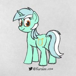 Size: 1500x1500 | Tagged: safe, artist:kurslos, imported from derpibooru, lyra heartstrings, pony, unicorn, atg 2021, dock, natg 2021, newbie artist training grounds, solo