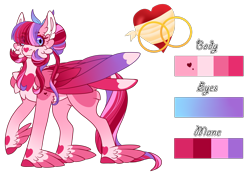 Size: 1443x993 | Tagged: safe, artist:nobleclay, imported from derpibooru, oc, oc only, oc:dazzling day, alicorn, pony, colored wings, feathered fetlocks, female, mare, multicolored wings, reference sheet, solo, tail feathers, wings