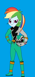 Size: 881x1939 | Tagged: artist needed, safe, imported from derpibooru, rainbow dash, equestria girls, green ranger, kishiryu sentai ryusoulger, power rangers, power rangers dino fury, solo