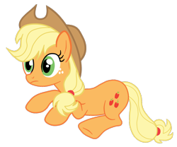 Size: 1204x1000 | Tagged: safe, artist:gmaplay, imported from derpibooru, applejack, earth pony, pony, spike at your service, applejack's hat, cowboy hat, female, hat, lying down, prone, simple background, solo, transparent background, vector