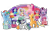 Size: 1400x930 | Tagged: safe, imported from derpibooru, applejack, fluttershy, pinkie pie, princess celestia, rainbow dash, rarity, twilight sparkle, alicorn, earth pony, human, pegasus, pony, equestria girls, my little pony: pony life, bottle, bus, clothes, cutie mark crew, g1, g4, g4.5, generation leap, glitter, looking at you, mane six, merchandise, official, pony life, rainbow, self ponidox, simple background, statue of liberty, toy, transparent background, twilight sparkle (alicorn)