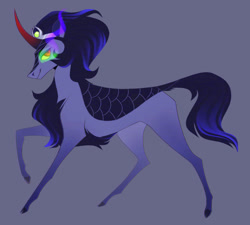 Size: 900x811 | Tagged: safe, artist:mrgarystu, imported from derpibooru, king sombra, kirin, alternate design, crown, jewelry, kirin-ified, male, regalia, simple background, solo, species swap, stallion