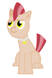 Size: 754x1115 | Tagged: safe, artist:twinet, imported from derpibooru, oc, oc only, oc:daymon, earth pony, pony, atg 2021, jewelry, male, mohawk, necklace, newbie artist training grounds, pearl necklace, simple background, sitting, solo