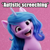 Size: 512x512 | Tagged: safe, edit, edited screencap, editor:lyinx, imported from derpibooru, screencap, izzy moonbow, pony, unicorn, spoiler:g5, 3d, ableism, autistic screeching, blue hair, g5, impact font, meme, my little pony: a new generation, op is a duck, pink skin, text