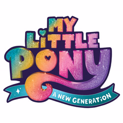 Size: 2560x2560 | Tagged: safe, imported from derpibooru, spoiler:my little pony: a new generation, g5, high res, logo, my little pony: a new generation, my little pony: a new generation logo, official, pony history, simple background, white background