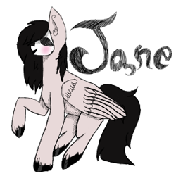 Size: 300x300 | Tagged: safe, artist:chyoatas, artist:twic0rd, imported from derpibooru, oc, oc only, pegasus, pony, mask, pegasus oc, raised hoof, simple background, solo, unshorn fetlocks, white background, wings