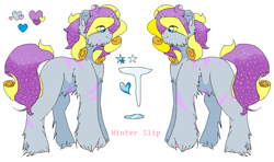 Size: 970x574 | Tagged: safe, artist:chyoatas, artist:twic0rd, imported from derpibooru, oc, oc only, pony, unicorn, chest fluff, clothes, duo, ear fluff, ethereal mane, hoof fluff, horn, male, reference sheet, simple background, solo, stallion, starry mane, unicorn oc, white background