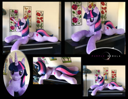 Size: 1280x990 | Tagged: safe, artist:purplenebulastudios, imported from derpibooru, twilight sparkle, alicorn, pony, irl, life size, photo, plushie, solo, twilight sparkle (alicorn)