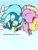 Size: 768x1024 | Tagged: safe, artist:windy breeze, imported from derpibooru, oc, oc only, oc:windy breeze, pegasus, pony, blue coat, blue mane, brown mane, cheering, clothes, cloud, dialogue, eyes closed, female, green mane, grin, happy, heart, mare, pink coat, smiling, squee, uniform, white coat, wonderbolts uniform, yellow mane