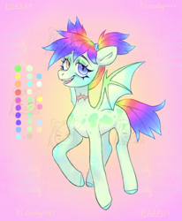 Size: 2375x2877 | Tagged: safe, artist:bloodymrr, imported from derpibooru, oc, oc only, bat pony, pony, adoptable, auction, bat pony oc, bat wings, high res, rcf community, solo, wings