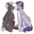 Size: 2600x2600 | Tagged: safe, artist:kikirdcz, imported from derpibooru, soarin', thunderlane, pegasus, pony, bisexual pride flag, boop, commission, cute, eyes closed, face paint, gay, gay pride, gay pride flag, grin, high res, male, mouth hold, noseboop, pride, pride flag, pride month, raised hoof, shipping, simple background, sitting, smiling, soarilane, soarinbetes, stallion, thunderbetes, transparent background, unshorn fetlocks