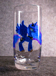 Size: 774x1033 | Tagged: safe, alternate version, artist:malte279, imported from derpibooru, part of a set, princess luna, craft, glass engraving, glass painting